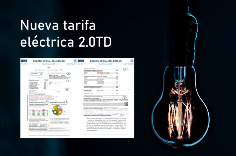 Composición nueva tarifa eléctrica uso doméstico 2.0TD